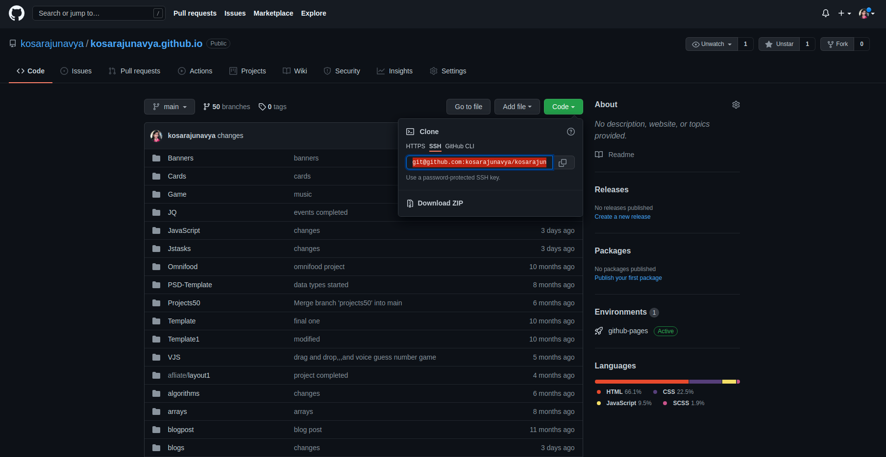 Copying repository using ssh key