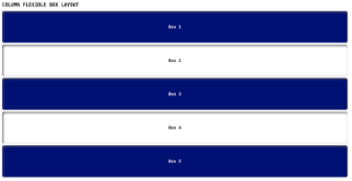 column flex layout image