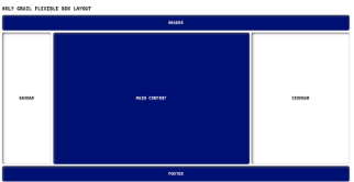 holy grail flexbox layout image