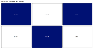 multi-row flex layout image