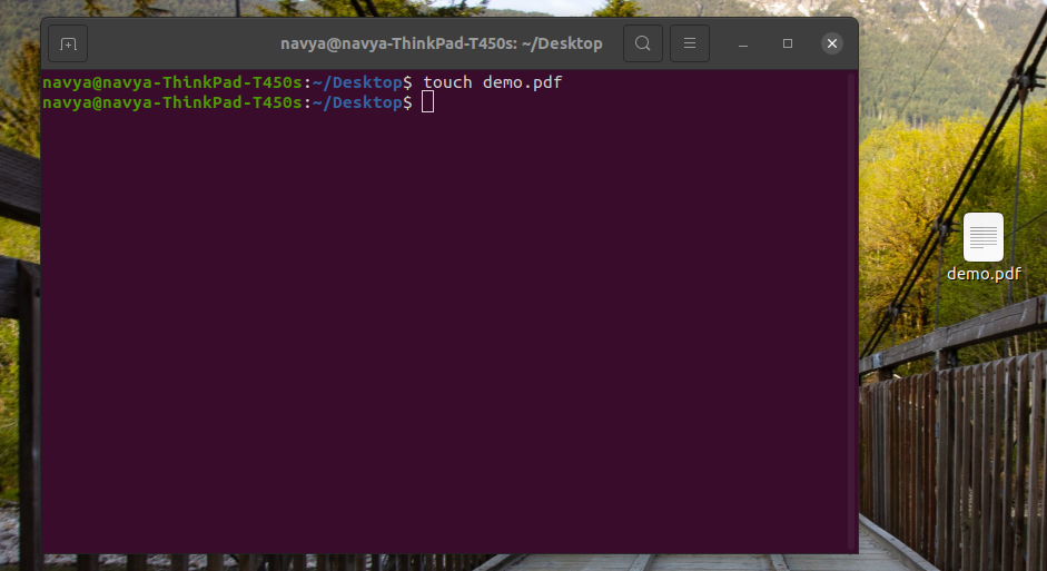 Creating pdf file using Ubuntu terminal