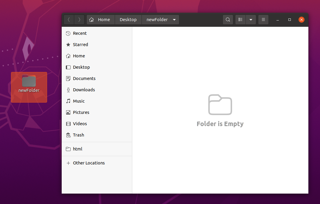 Empty folder is appeared in Ubuntu file explorer