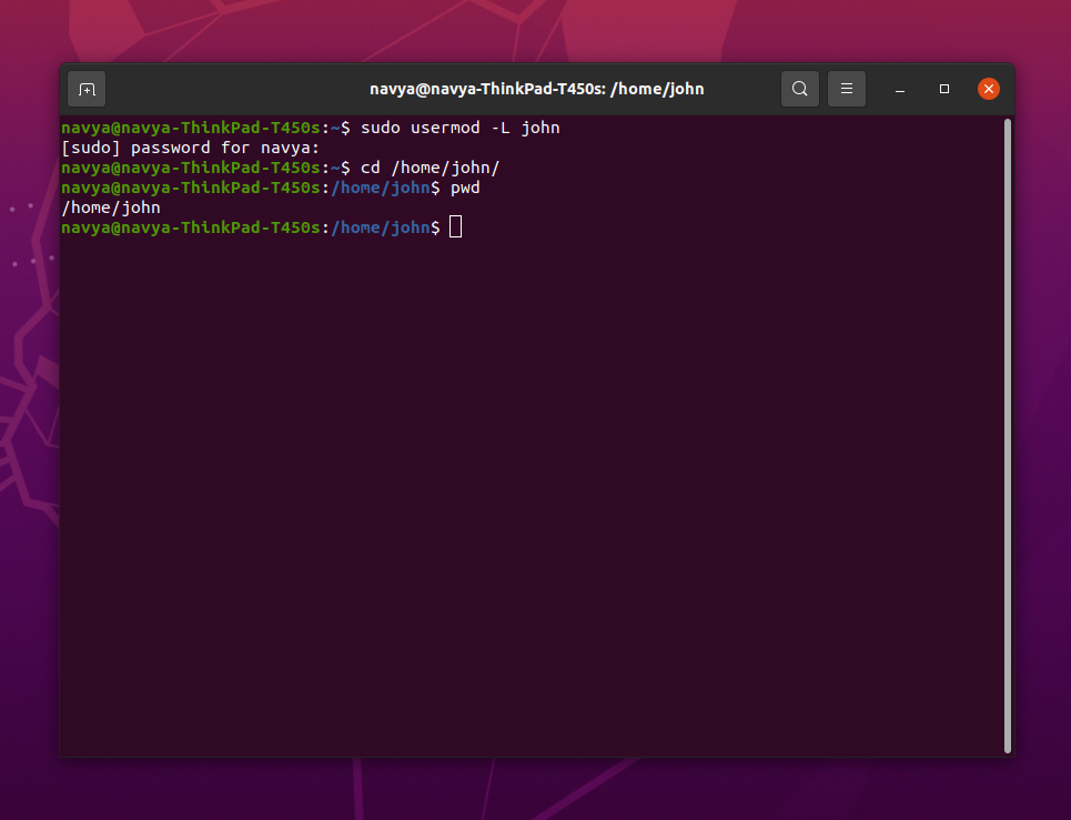 Removing user in Ubuntu login window using Ubuntu terminal