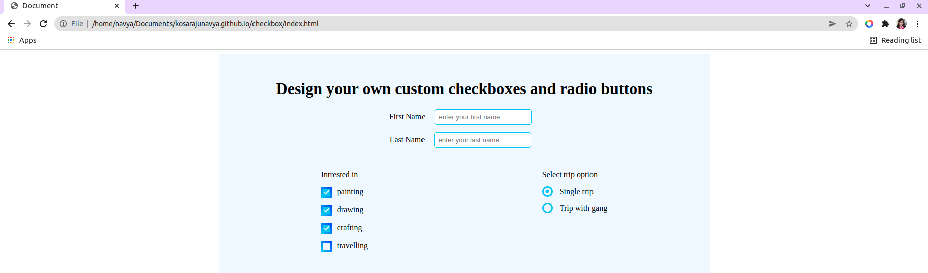 How To Design Custom Check-boxes And Radio Buttons With CSS | Mycode.blog