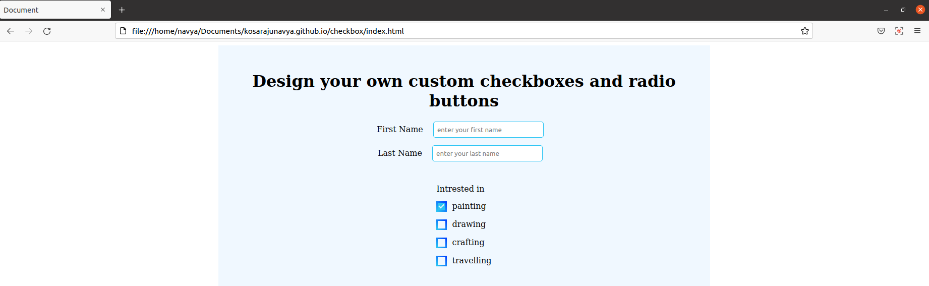 Custom Checkbox with gradient borders in Firefox Browser
