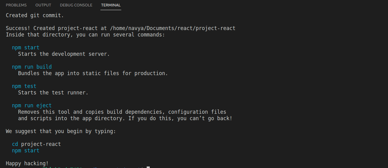 How to Install react app with their node packages on Ubuntu 22 | mycode ...