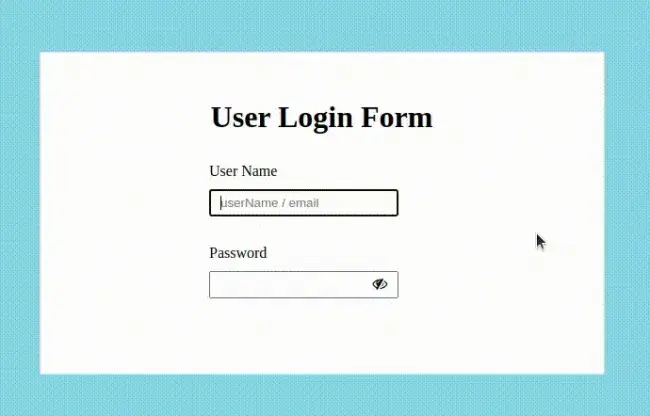 Show/hide password functionality using jQuery banner image