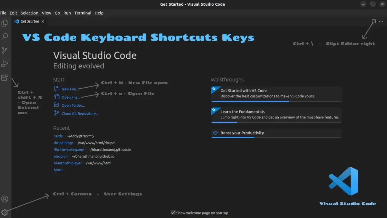 Visual Studio Code Shortcuts Keys 