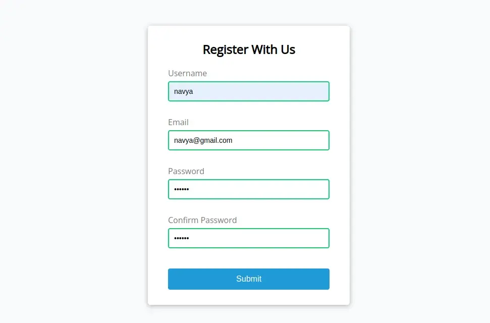 form validation